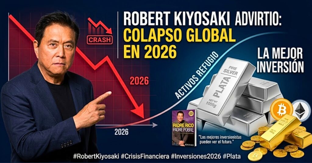 El autor de 'Padre Rico, Padre Pobre' advierte sobre una crisis inminente y posiciona a la plata como el activo refugio definitivo para este 2026.